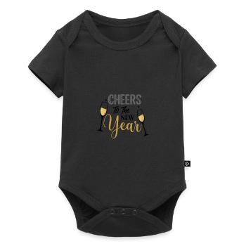 Bravo Nouvel An Nouvel An Noël - Body à manches courtes Premium Bébé - noir - Devant