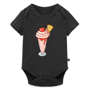 sundae - Baby Premium short-sleeve bodysuit - black - Front