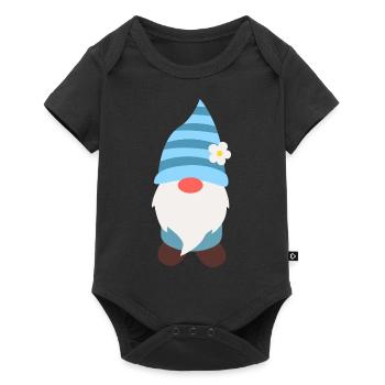 nain de jardin - Body à manches courtes Premium Bébé - noir - Devant