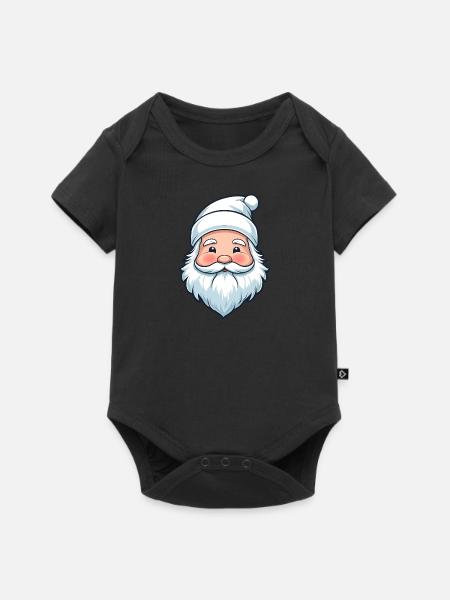 Weißer Weihnachtszauber - Baby Premium Kurzarmbody - Schwarz