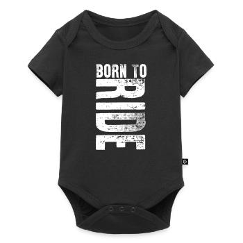 Born To Ride Riding Sports Lover Gift Idea - Baby Premium short-sleeve bodysuit - black - Front
