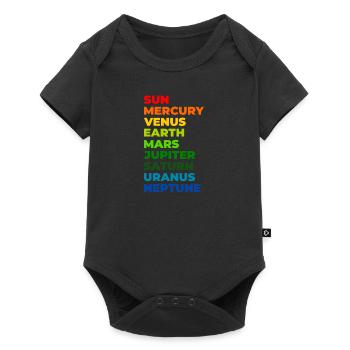 Solar system - Baby Premium short-sleeve bodysuit - black - Front