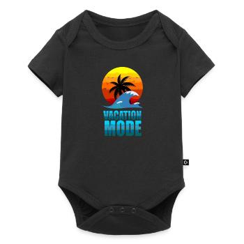 Vacation Mode - Baby Premium short-sleeve bodysuit - black - Front