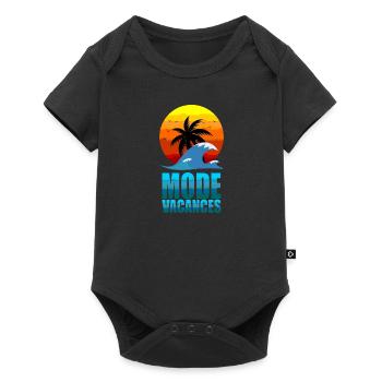 Mode Vacances - Body à manches courtes Premium Bébé - noir - Devant