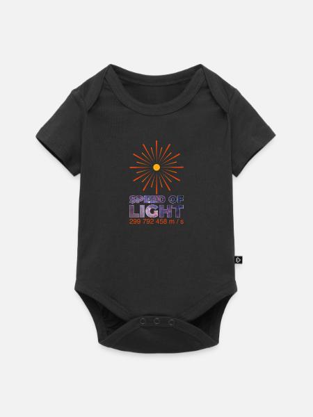 Speed of light - Baby Premium short-sleeve bodysuit - black