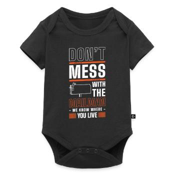 Postman Package - Baby Premium short-sleeve bodysuit - black - Front