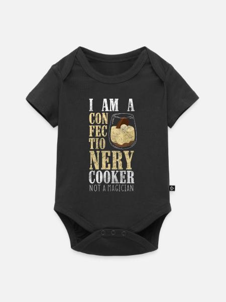 Kuchen Hobbybäcker Dessert - Baby Premium Kurzarmbody - Schwarz