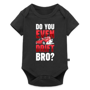 Drifting Donut Quer Schrauber - Baby Premium Kurzarmbody - Schwarz - Vorne