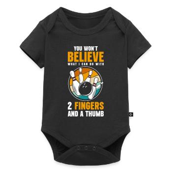 Bowling Sports Player - Baby Premium short-sleeve bodysuit - black - Front