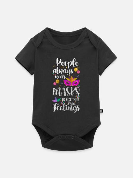 Party Unbekannt Schutz - Baby Premium Kurzarmbody - Schwarz