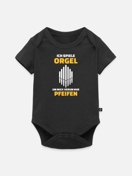 Orgel - Baby Premium Kurzarmbody - Schwarz