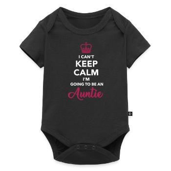 aunt - Baby Premium short-sleeve bodysuit - black - Front