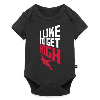 aiment se défoncer - Body à manches courtes Premium Bébé - noir - Devant