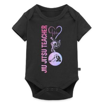 Brazilian Jiu Jitsu MMA Bjj Hugger - Baby Premium Kurzarmbody - Schwarz - Vorne