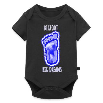 big foot big dreams - Baby Premium short-sleeve bodysuit - black - Front