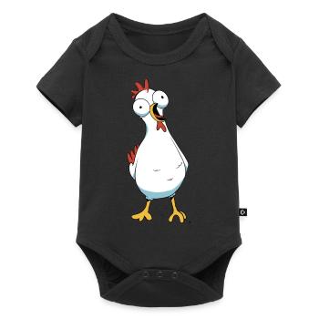 Chicken Poultry Chicken Coop Farm Hen Eggs - Baby Premium short-sleeve bodysuit - black - Front