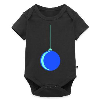 Weihnachtskugel 1 - Baby Premium Kurzarmbody - Schwarz - Vorne