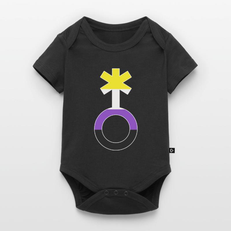 Nonbinary Gender Neutral Symbol Nonbinary Baby Premium short-sleeve bodysuit