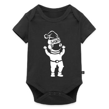 Symbole du Père Noël Illustration Icône du logo Graphique - Body à manches courtes Premium Bébé - noir - Devant