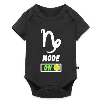 Tierkreis Statement Horoskop Steinbock Astrologie - Baby Premium Kurzarmbody - Schwarz - Vorne