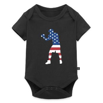 Sport Us Flag Boxing - Baby Premium short-sleeve bodysuit - black - Front