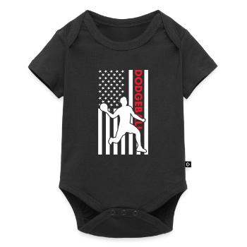 Ballon chasseur Sport Us Flag - Body à manches courtes Premium Bébé - noir - Devant