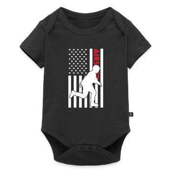 Sport Us Flag Airsoft - Baby Premium short-sleeve bodysuit - black - Front