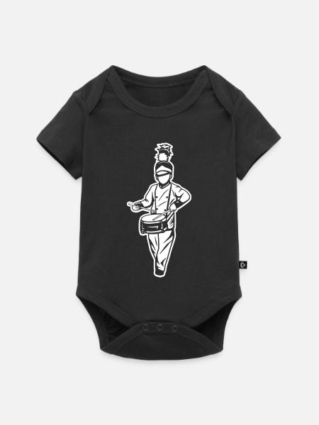 Trommler Kind - Baby Premium Kurzarmbody - Schwarz