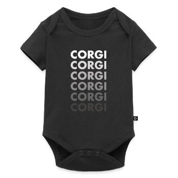 Chien Corgi - Body à manches courtes Premium Bébé - noir - Devant