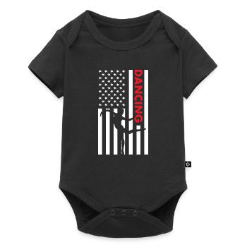 Danseur Us Flag Dancing - Body à manches courtes Premium Bébé - noir - Devant