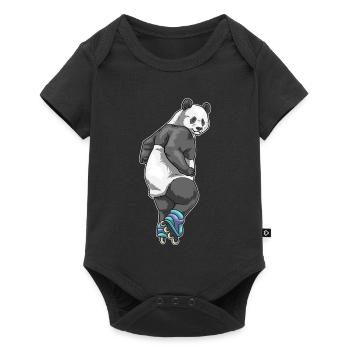 Panda Inline skating Inline skates - Baby Premium short-sleeve bodysuit - black - Front