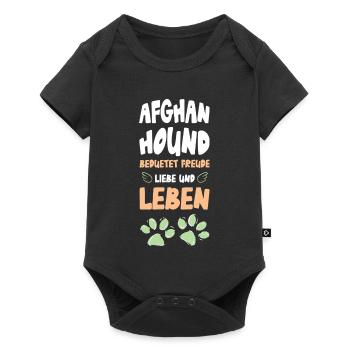 Dog Love Joie de Life Imprimé - Body à manches courtes Premium Bébé - noir - Devant
