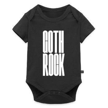 Goth Rock Vertical Typographic Art - Baby Premium short-sleeve bodysuit - black - Front