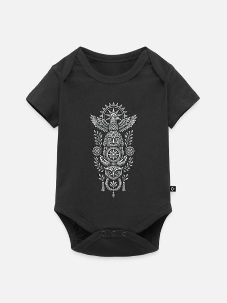 Totem-Geisterwächter - Baby Premium Kurzarmbody - Schwarz