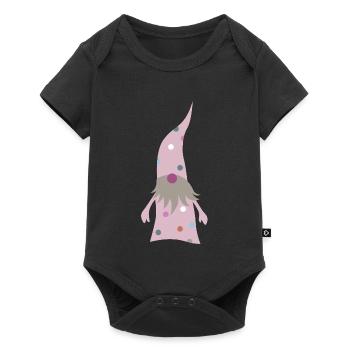 Wichtel Punkte Weihnachten Deko Zwerg Dots skandi - Baby Premium Kurzarmbody - Schwarz - Vorne