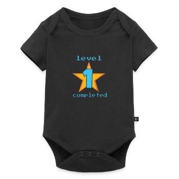 1er niveau terminé - surprise pour l'anniversaire du bébé - Body à manches courtes Premium Bébé - noir - Devant