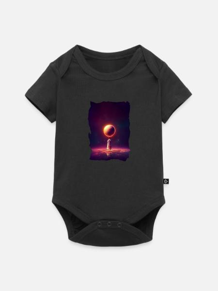 Universe - Baby Premium Kurzarmbody - Schwarz