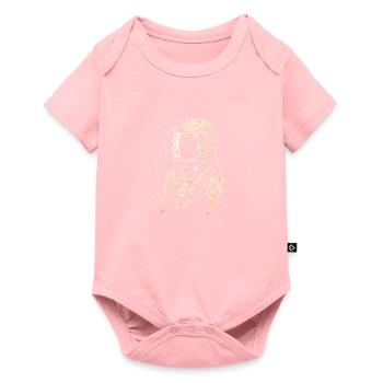 Astronaute au look rétro - Body à manches courtes Premium Bébé - rose - Devant