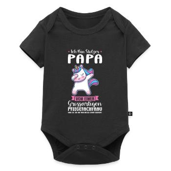 Krankenhaus Pflegefachfrau Pflegerin Geschenk - Baby Premium Kurzarmbody - Schwarz - Vorne