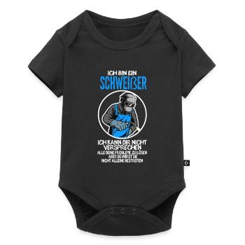 Schweißer Beruf Schweißerei Geschenk - Baby Premium Kurzarmbody - Schwarz - Vorne