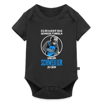 Schweißer Beruf Schweisser Geschenk - Baby Premium Kurzarmbody - Schwarz - Vorne