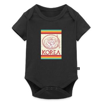 Korean Bibimbap Cuisine Dish Ramen Rice - Baby Premium short-sleeve bodysuit - black - Front