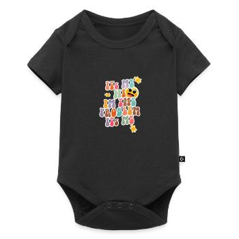 Hi I'm A Problem It's Me Retro Groovy Funny Humor - Baby Premium short-sleeve bodysuit - black - Front