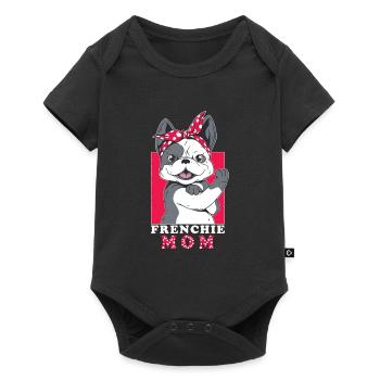 Meilleure Frenchie Mom Ever Français Bulldog Mama - Body à manches courtes Premium Bébé - noir - Devant