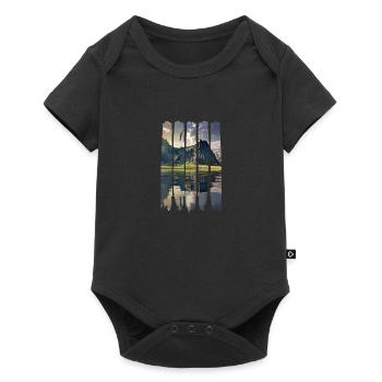 Lake Adler Mountains - Baby Premium short-sleeve bodysuit - black - Front