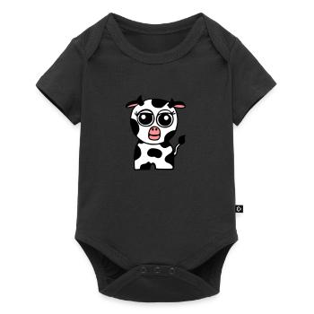 Little cow - Baby Premium short-sleeve bodysuit - black - Front