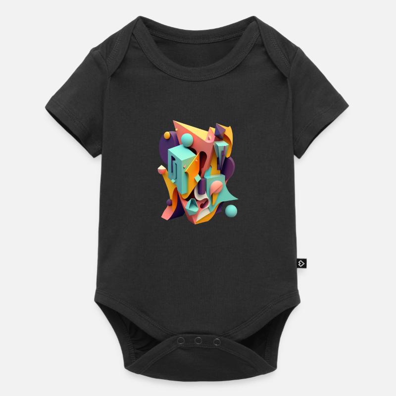 .3D - Baby Premium short-sleeve bodysuit - black