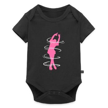 Ice skating Ice skating Ice skating - Baby Premium short-sleeve bodysuit - black - Front