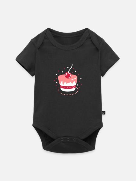 Toertchen mit Deko - Baby Premium Kurzarmbody - Schwarz