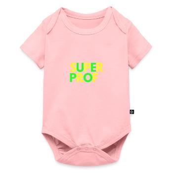 SUPER prof - Body à manches courtes Premium Bébé - rose - Devant